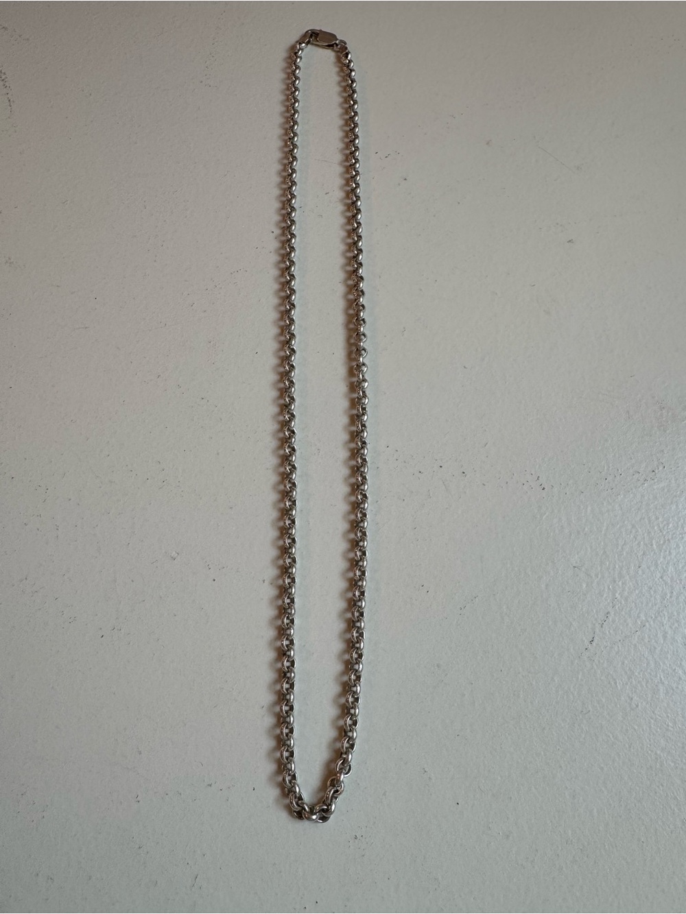 Classic 24” Silver Tone Rolo Chain Necklace | Minimalist Layering Jewelry |